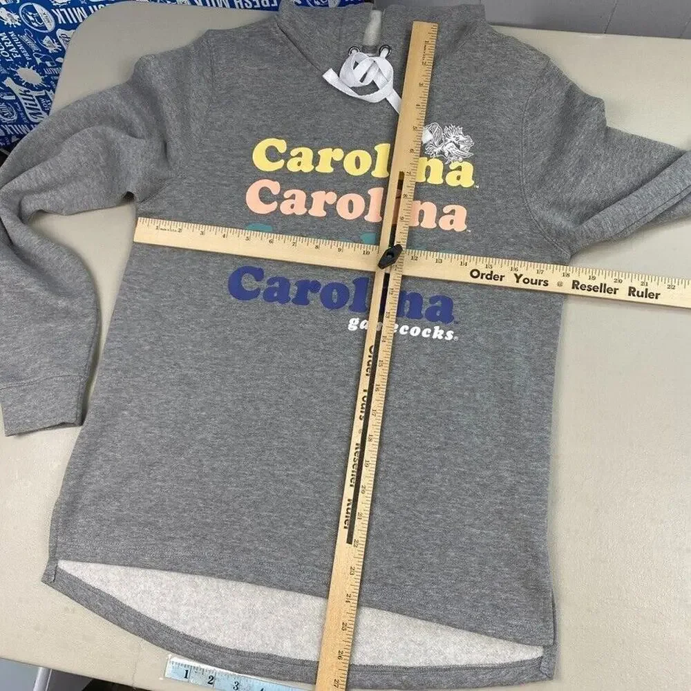 South Carolina Gamecocks Hoodie Sweatshirt Womens Small Champion Retro Gray NCAA